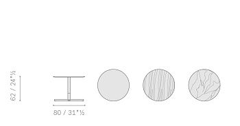 Журнальный стол круглый Bob