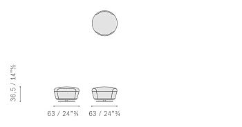 Пуф Assaya 630x630x365