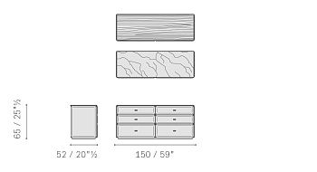 Комод Moondance 520x1500x650