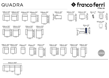 Диван с оттоманкой Quadra