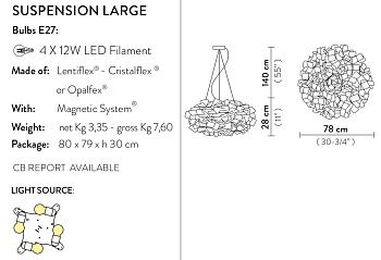 Slamp Люстра CLIZIA CLISL00ORG01T00000EU
