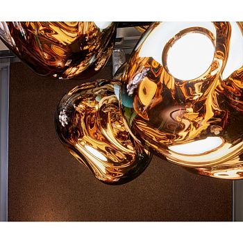 Люстра Melt Led Gold Chandelier Small MES01G(4)+LEDC01GOEU(1)