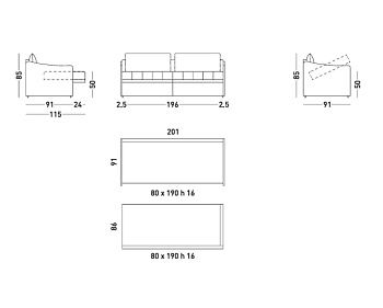Диван-кровать Flo
