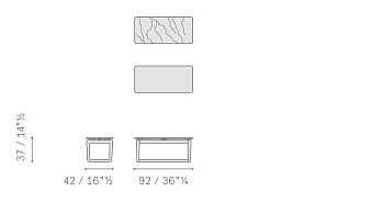 Журнальный стол прямоугольный Fidelio