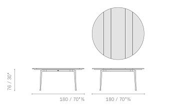 Стол круглый уличный Solaria