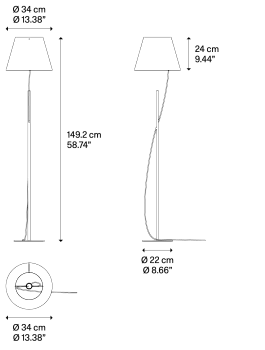 Торшер Hover floor