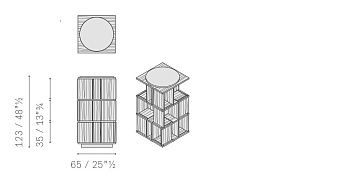 Стеллаж квадратный Turner