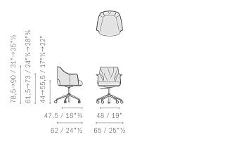 Стул Archibald Task 475x480x785