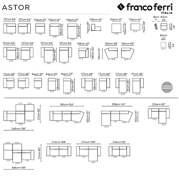 Диван модульный Astor