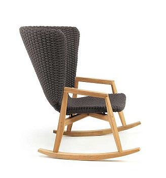 Ethimo Knit уличное кресло-качалка