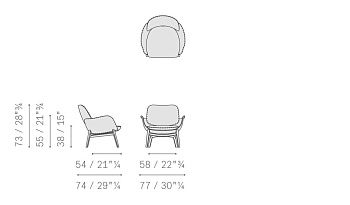 Кресло Ozwald Boateng Martha collection