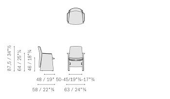 Стул Downtown Conference 580x630x875