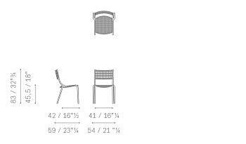 Стул уличный Solaria 590x540x830