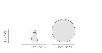 Стол круглый Mesa