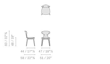 Стул Montera Mas 580x510x830
