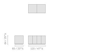 Комод Ceo Cube 600x1200x640