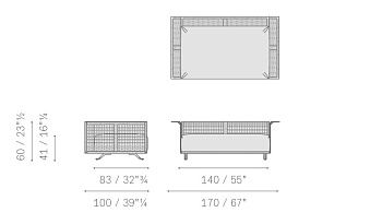 Диван уличный Solaria