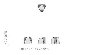 Кофейный столик ассиметричный Hudson