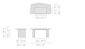 Письменный стол ассиметричный Trust