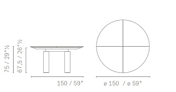 Письменный стол круглый Ceo Cube