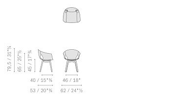 Стул Ginger 530x620x795