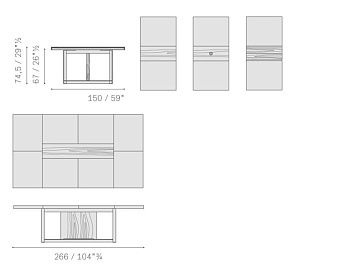 Письменный стол прямоугольный Jobs