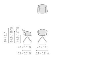 Стул Ginger 530x620x790