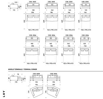 Диван-кровать Loy угловой
