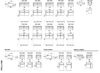 Диван-кровать Fellini с оттоманкой