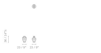 Ваза Ikiperu 230x230x360