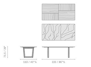 Стол прямоугольный Bolero