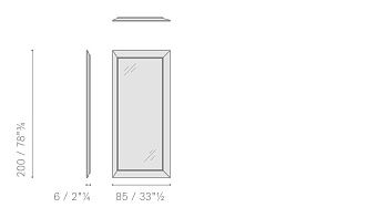 Зеркало прямоугольное Duo 1