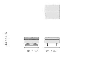 Пуф GranTorino 810x810x440