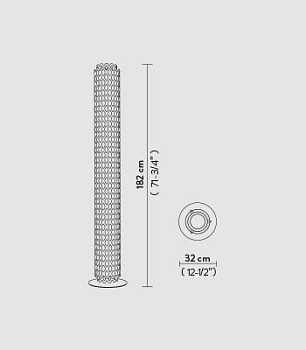 Slamp Торшер CHARLOTTE CHR88PST2B00W_000