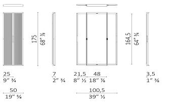 Зеркало прямоугольное Duo 2