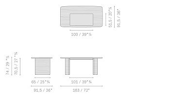 Письменный стол прямоугольный Trust